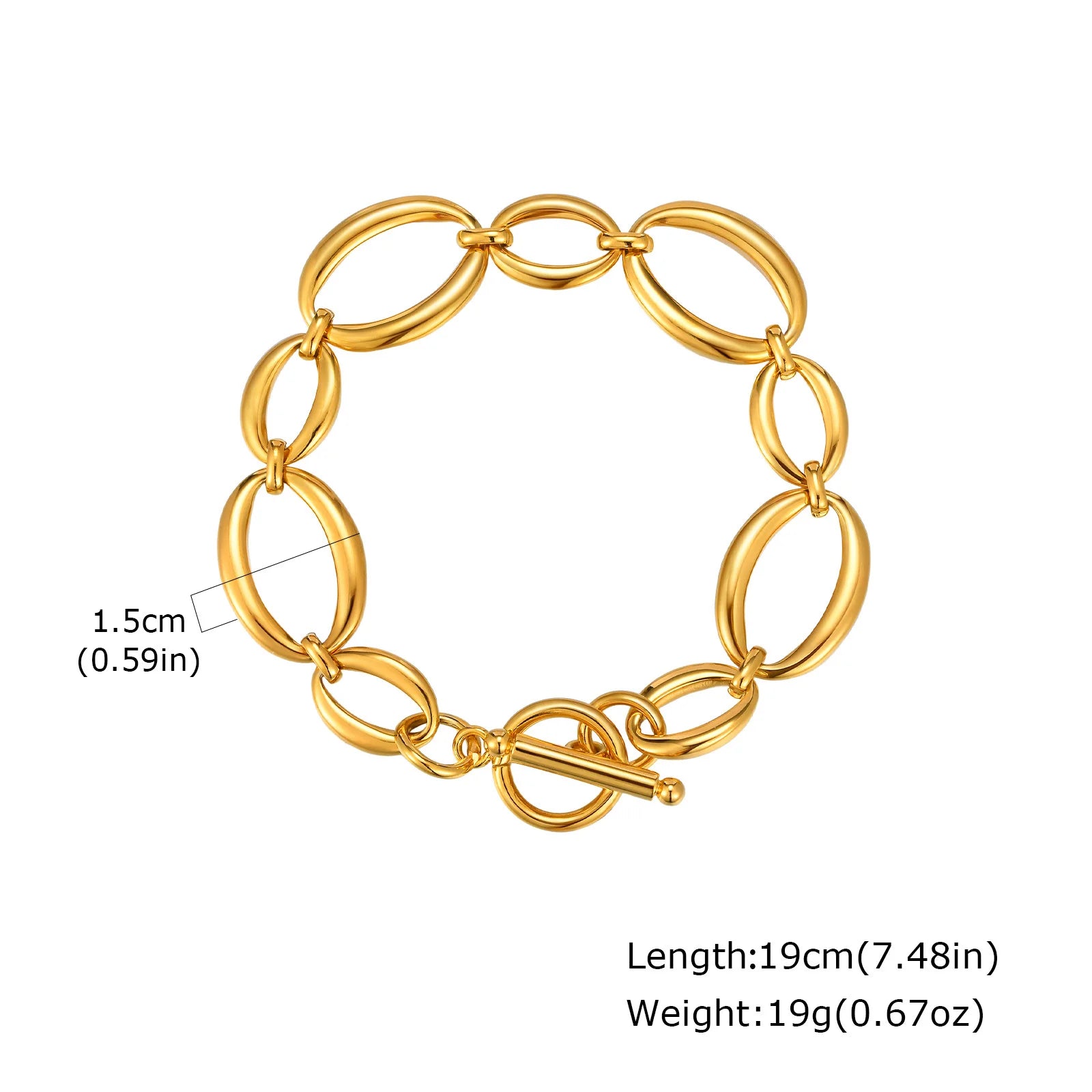 18K Gold Plated Chain Bracelets