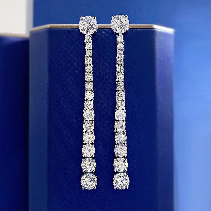 Luminous Grace Moissanite Earrings