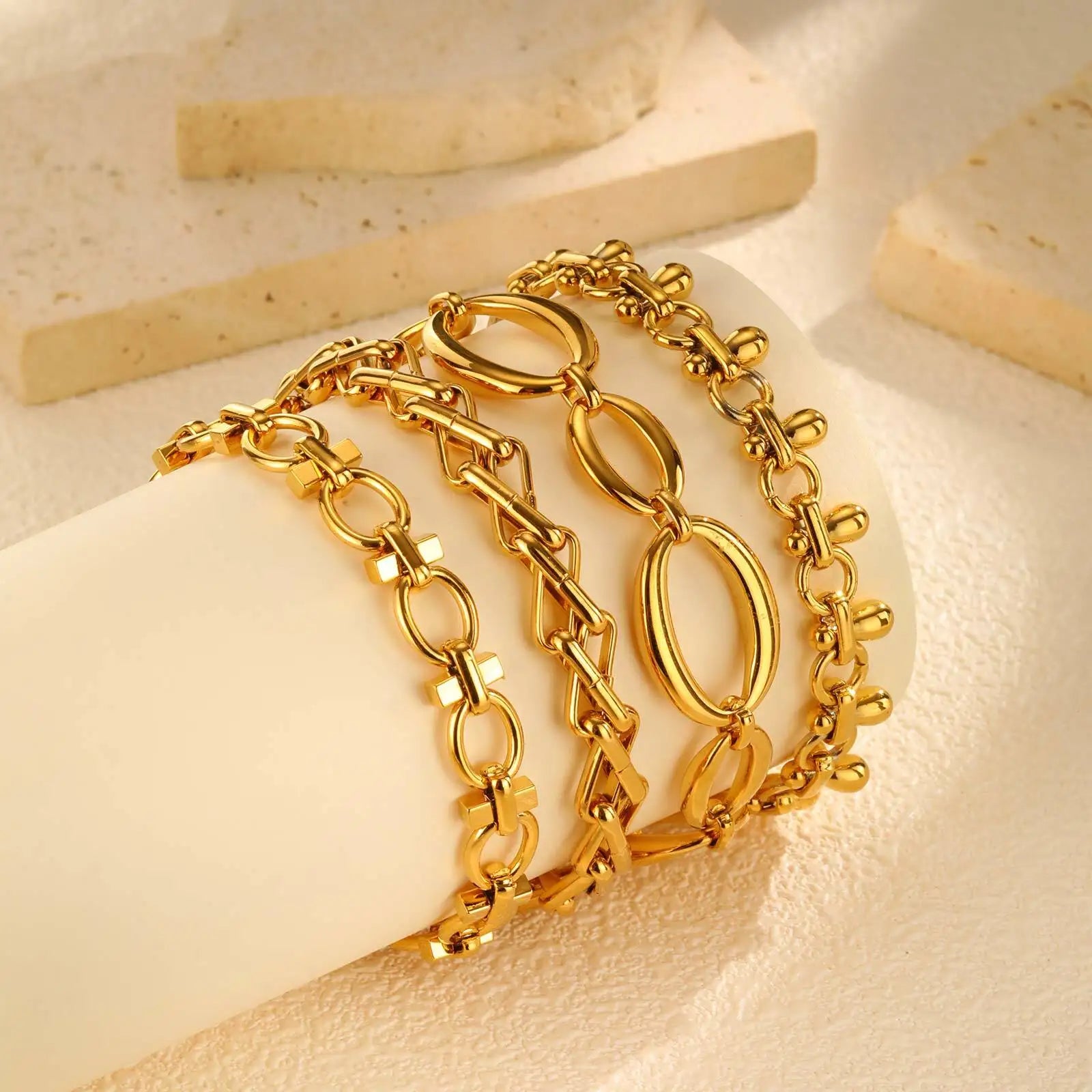 18K Gold Plated Chain Bracelets