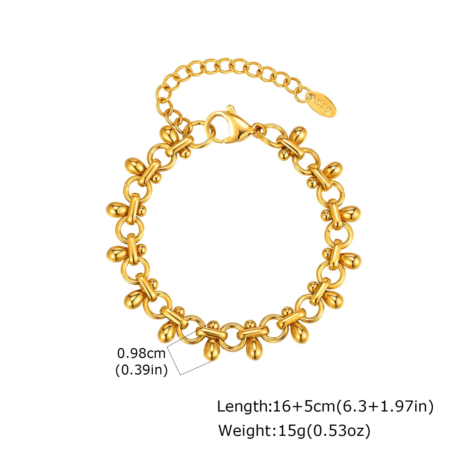 18K Gold Plated Chain Bracelets