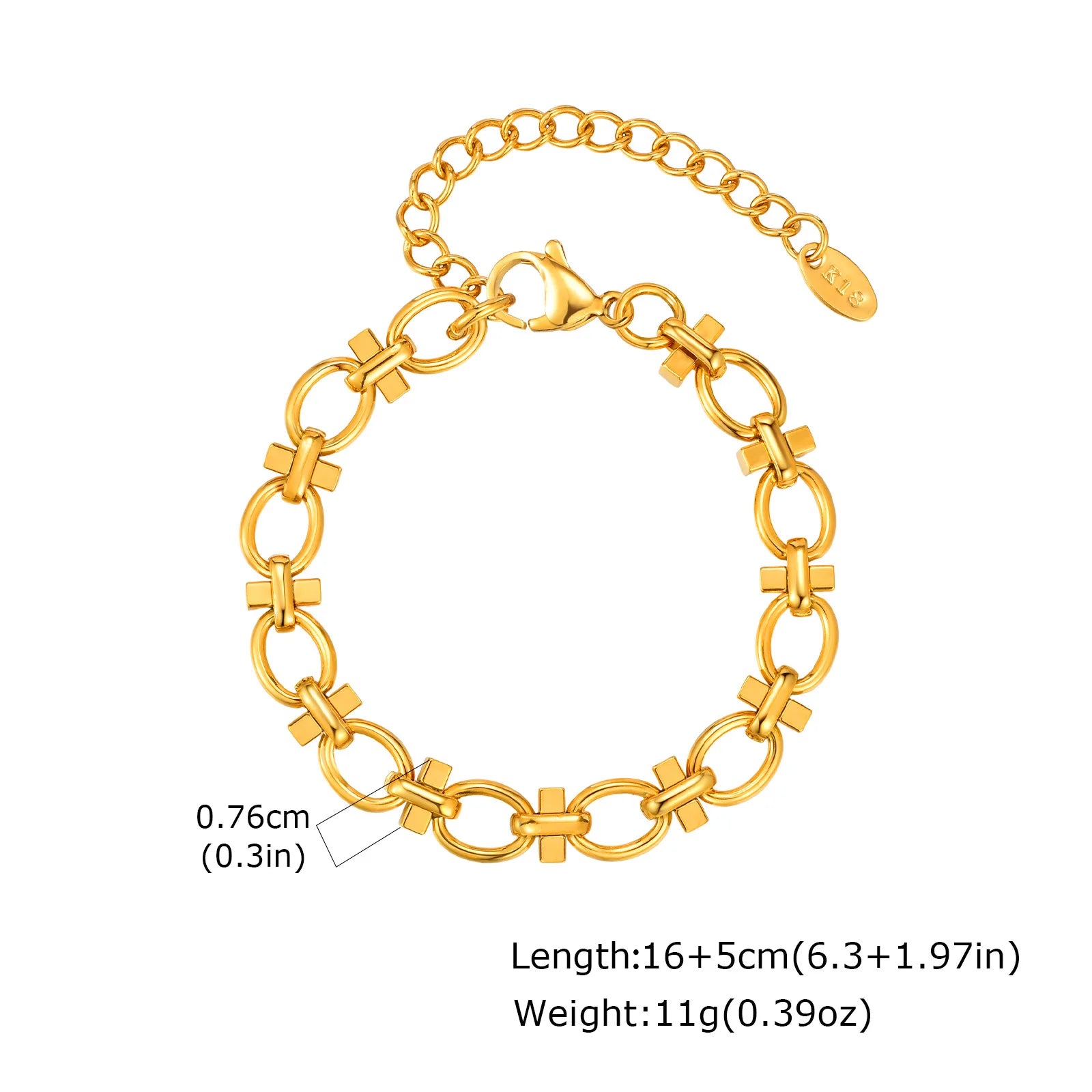 18K Gold Plated Chain Bracelets