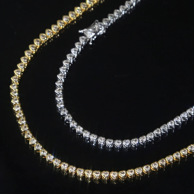 💎 Cleo Heart Gem Necklace — Colorful Elegance