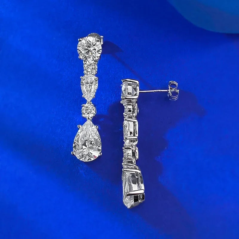 Luminous Grace Moissanite Earrings