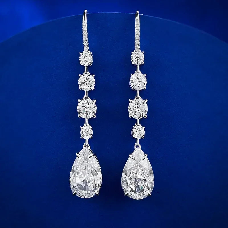 Luminous Grace Moissanite Earrings