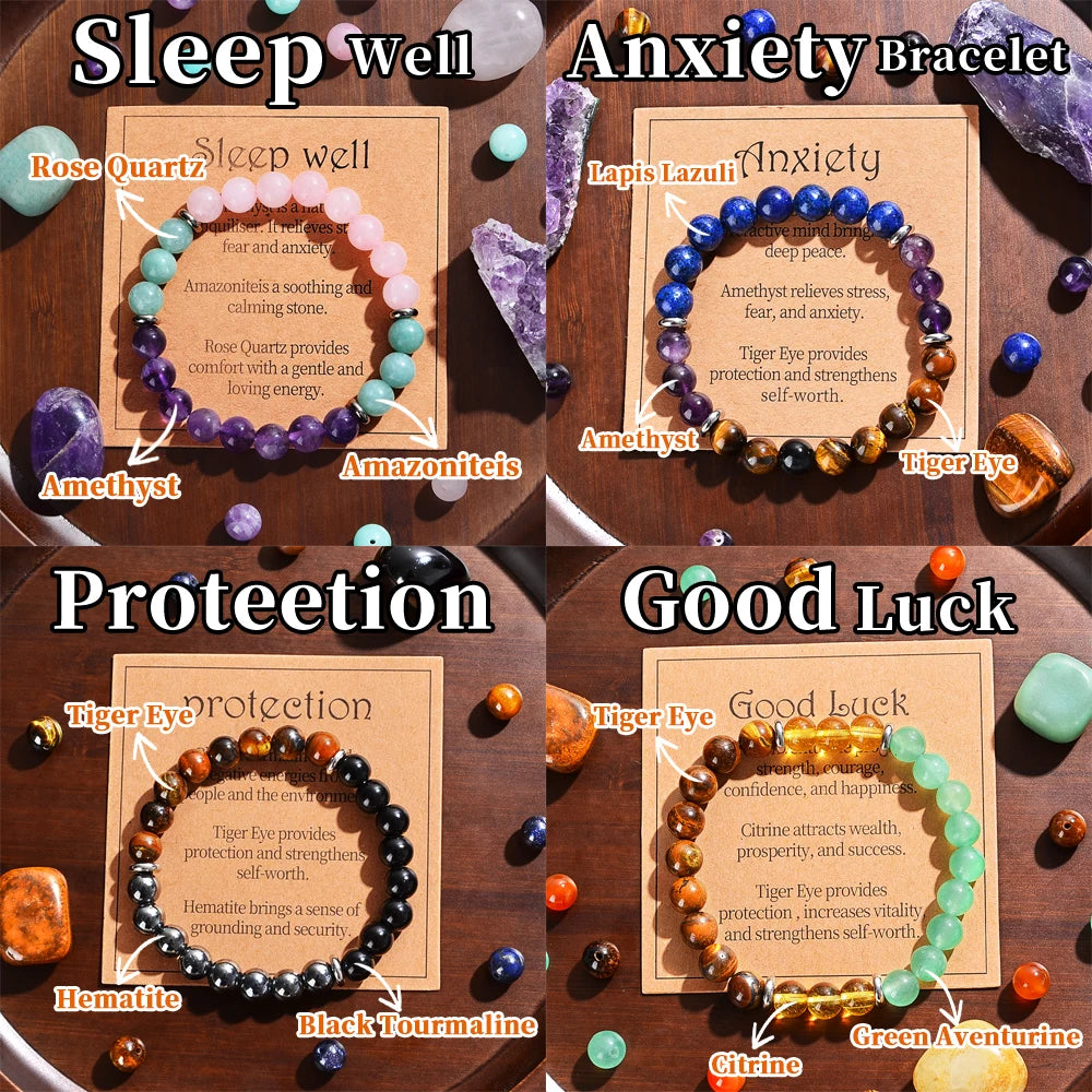 ling&nbsp;HeaCrystal Bracelet – Sleep, Anxiety, Protection &amp; Good Luck