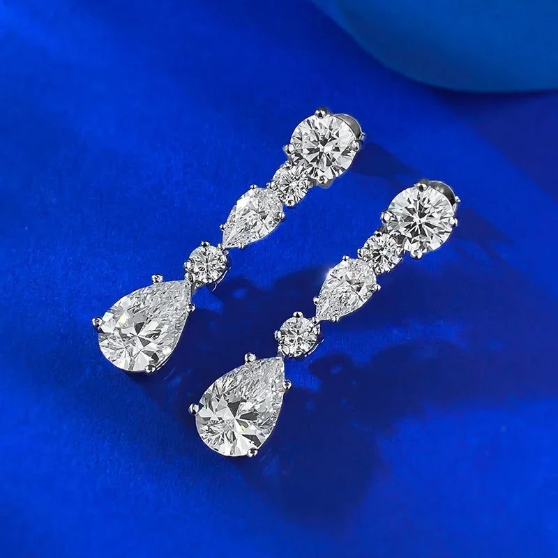 Luminous Grace Moissanite Earrings