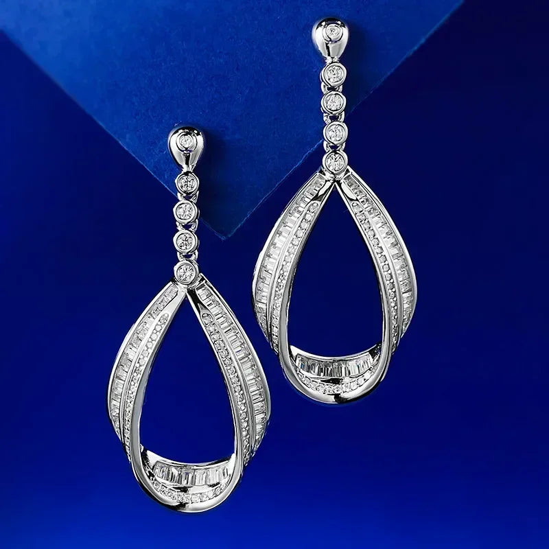 Luminous Grace Moissanite Earrings