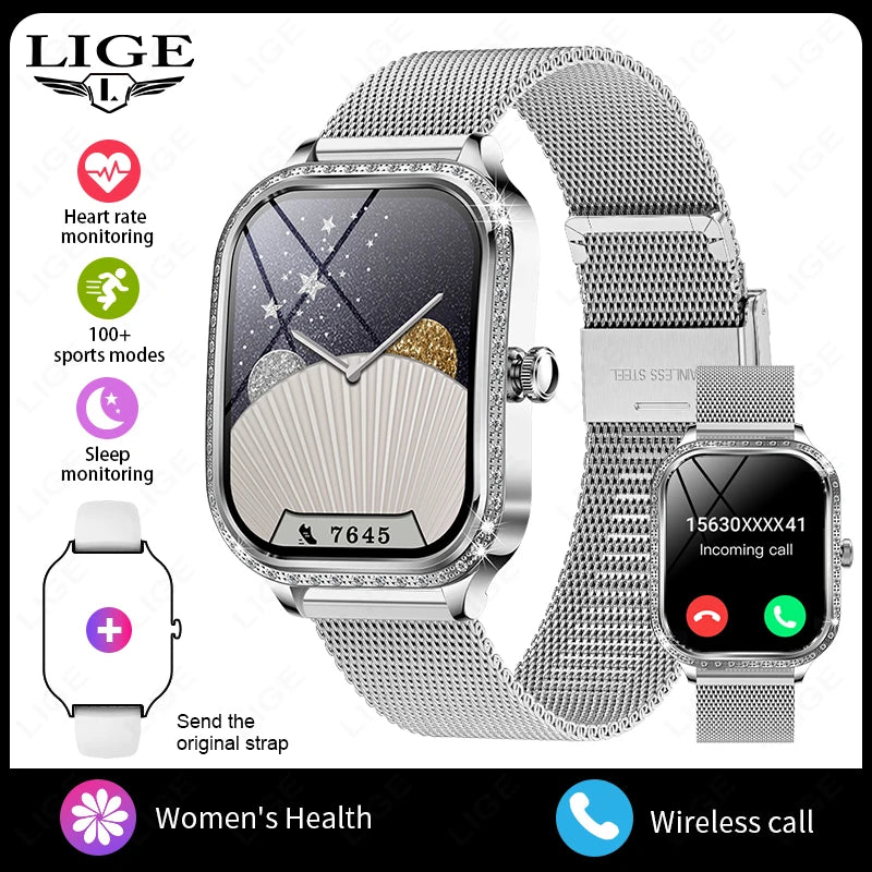 “LIGE Diamond Smartwatch”