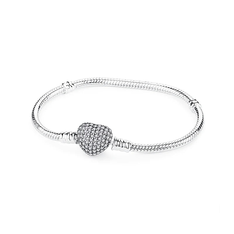 “Elegant Heart Collection” Sterling Silver Bracelets
