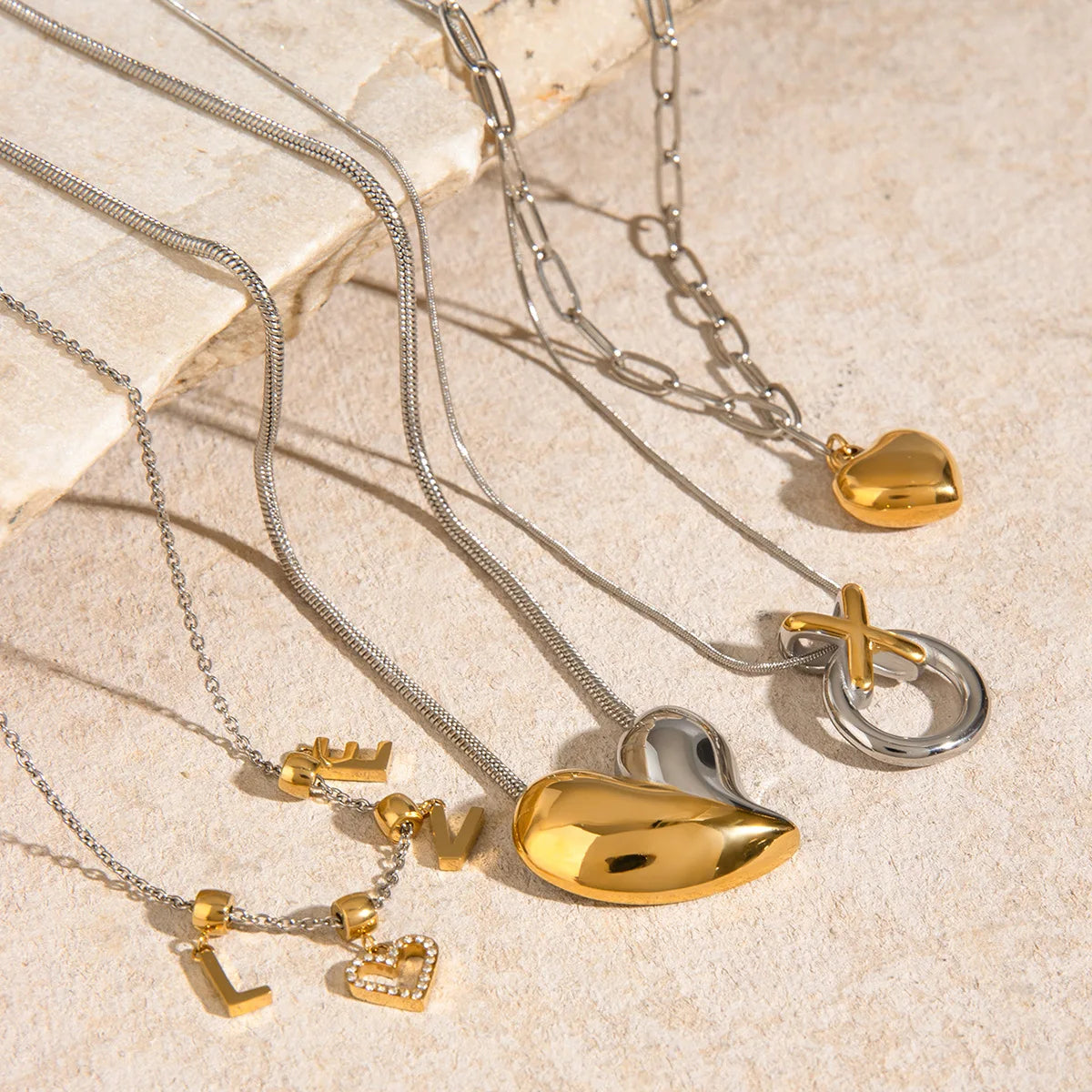 Golden Harmony Necklace Set