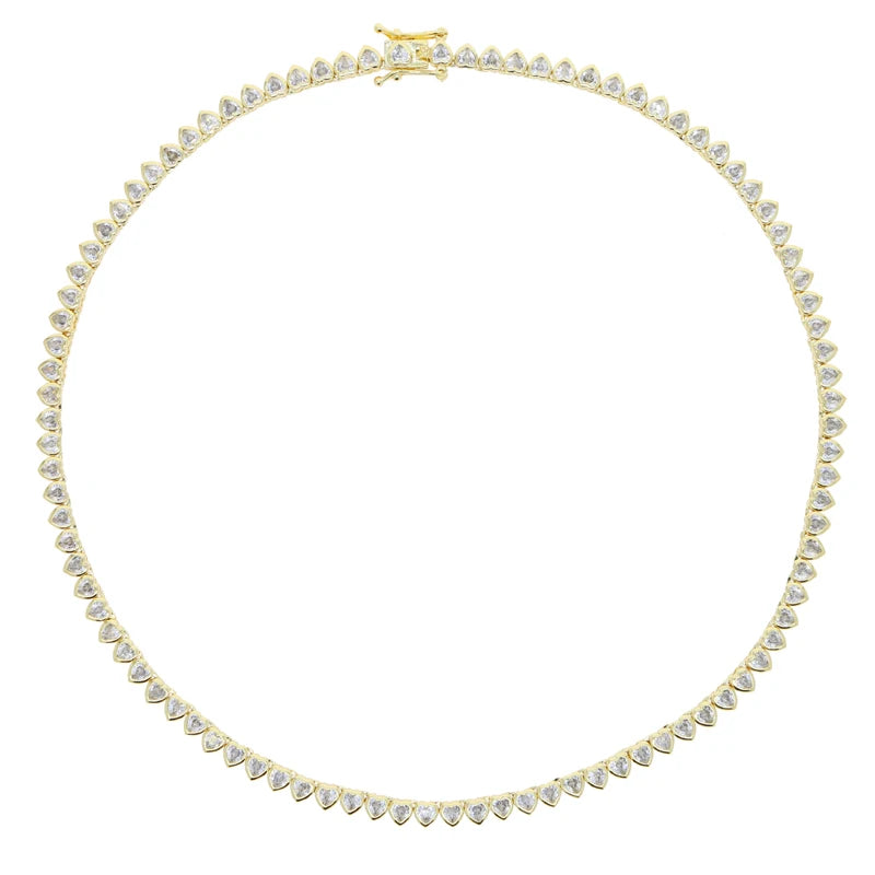 💎 Cleo Heart Gem Necklace — Colorful Elegance