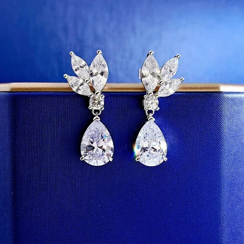 Luminous Grace Moissanite Earrings
