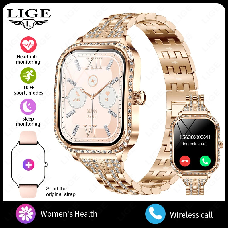 “LIGE Diamond Smartwatch”