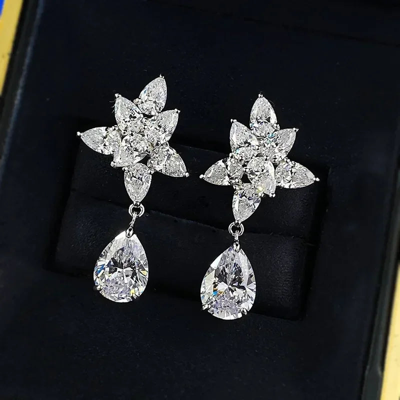 Luminous Grace Moissanite Earrings