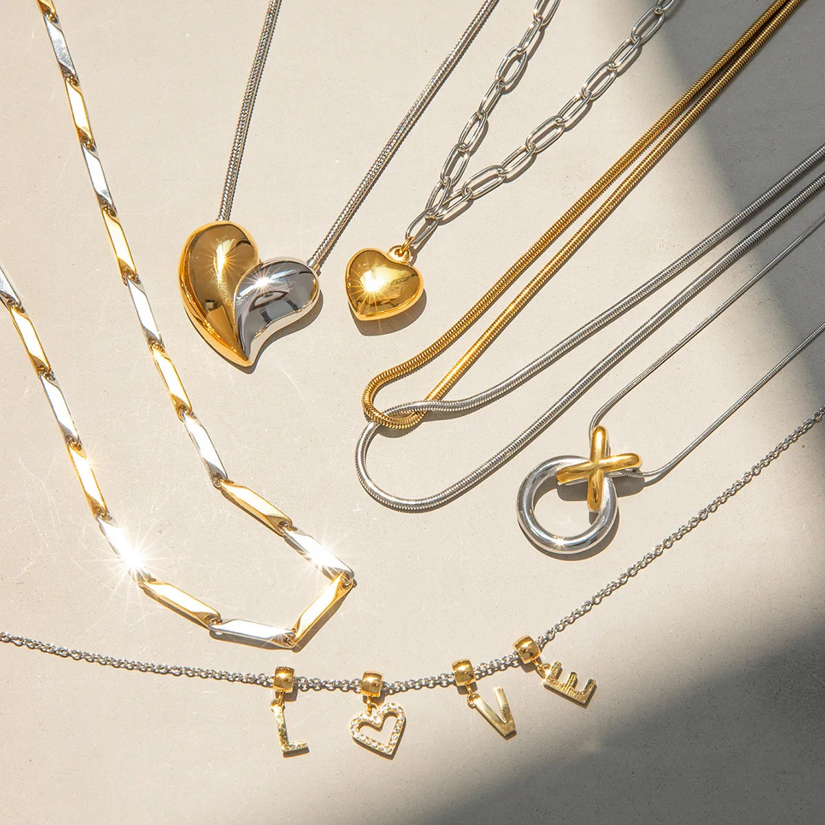 Golden Harmony Necklace Set