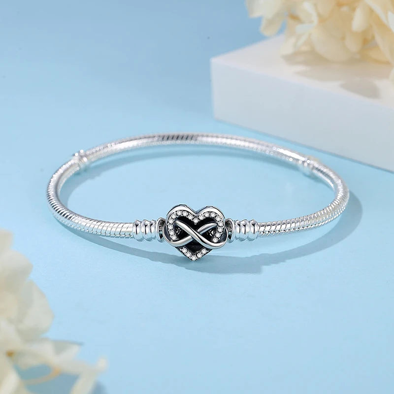 “Elegant Heart Collection” Sterling Silver Bracelets