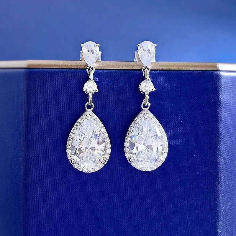 Luminous Grace Moissanite Earrings