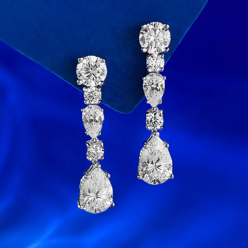 Luminous Grace Moissanite Earrings
