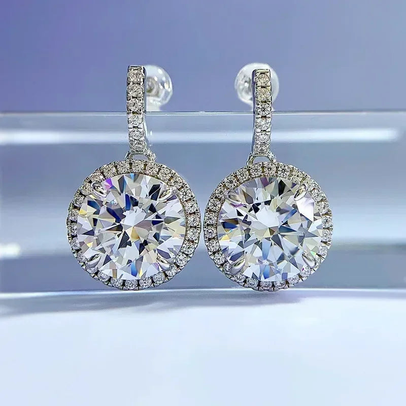Luminous Grace Moissanite Earrings