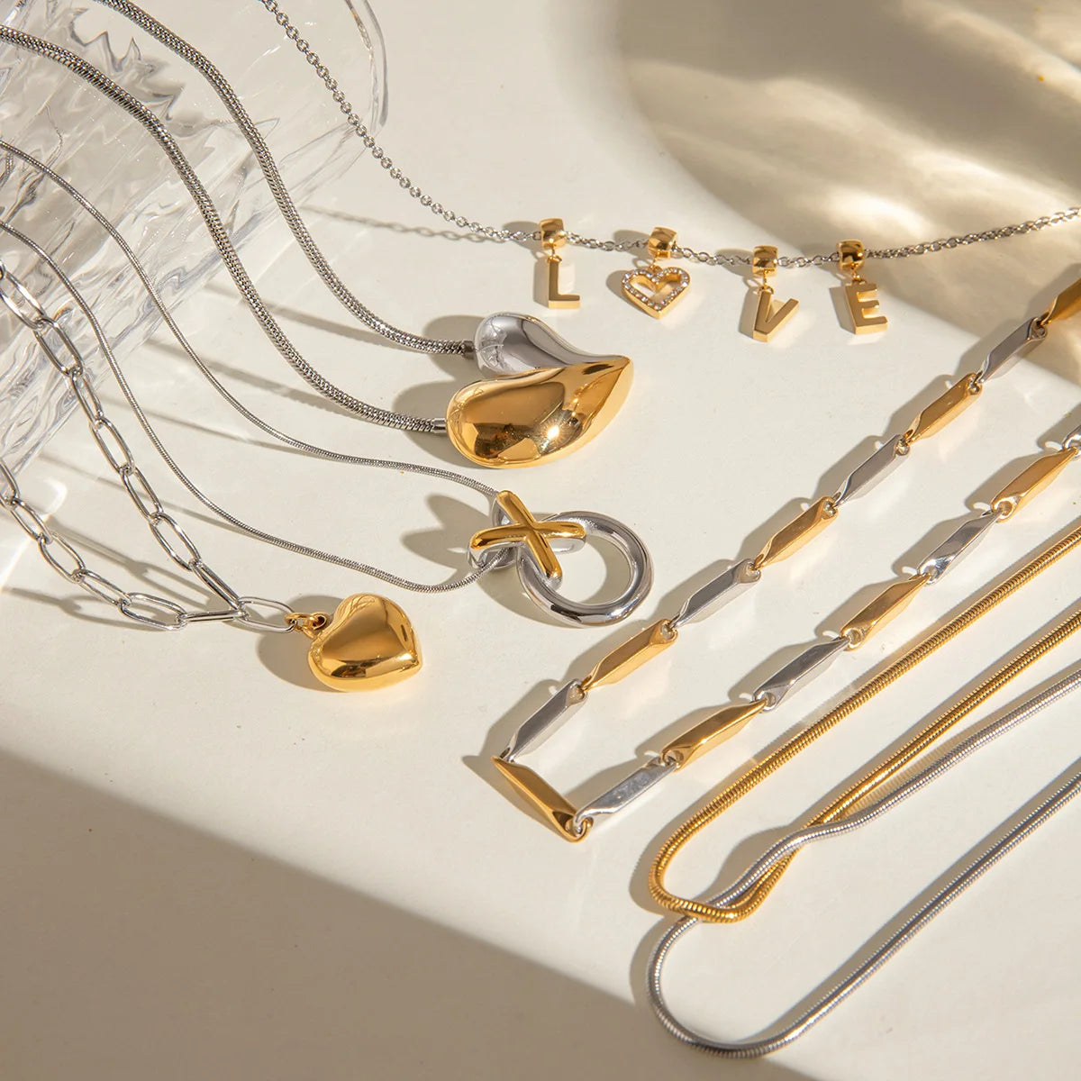 Golden Harmony Necklace Set