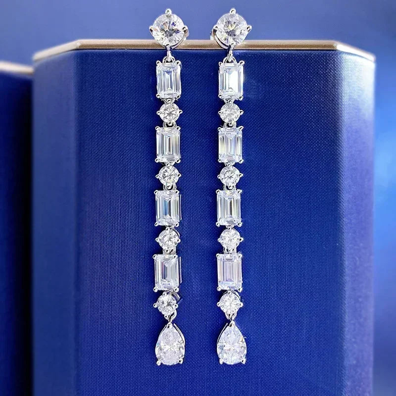 Luminous Grace Moissanite Earrings