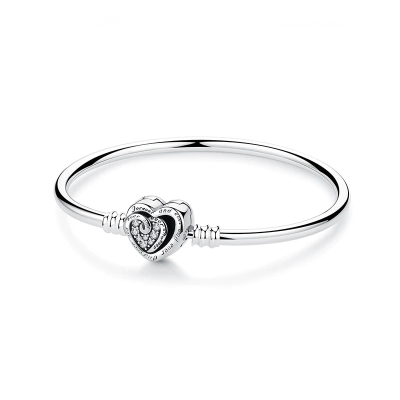 “Elegant Heart Collection” Sterling Silver Bracelets