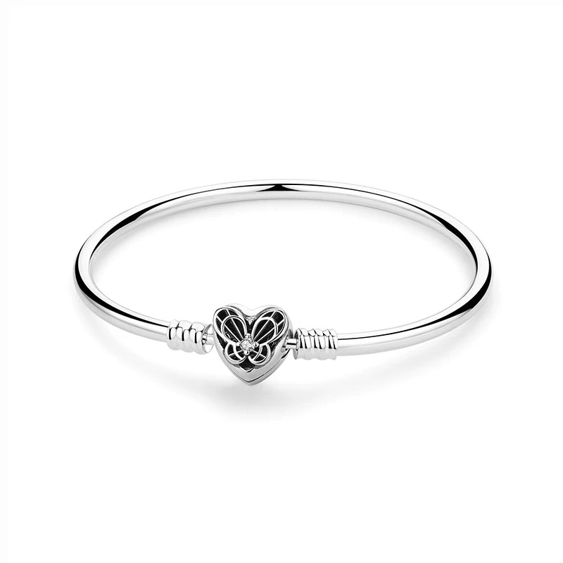 “Elegant Heart Collection” Sterling Silver Bracelets