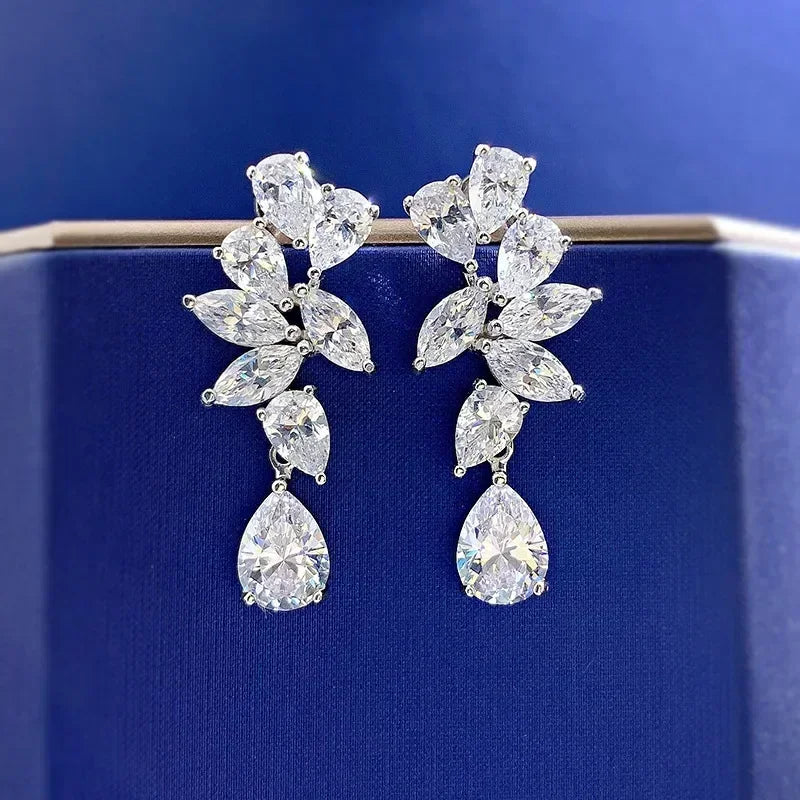Luminous Grace Moissanite Earrings