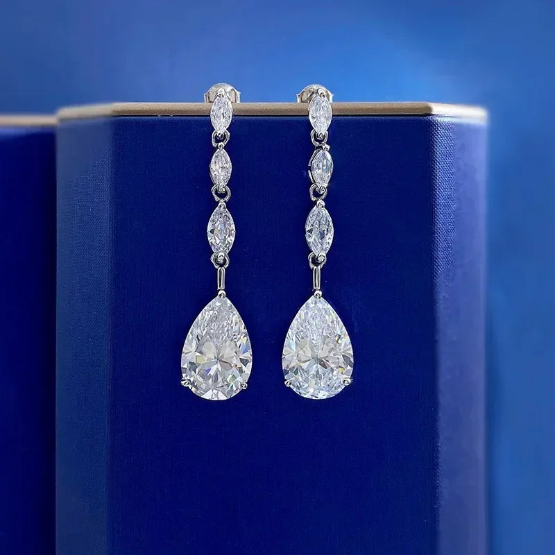 Luminous Grace Moissanite Earrings
