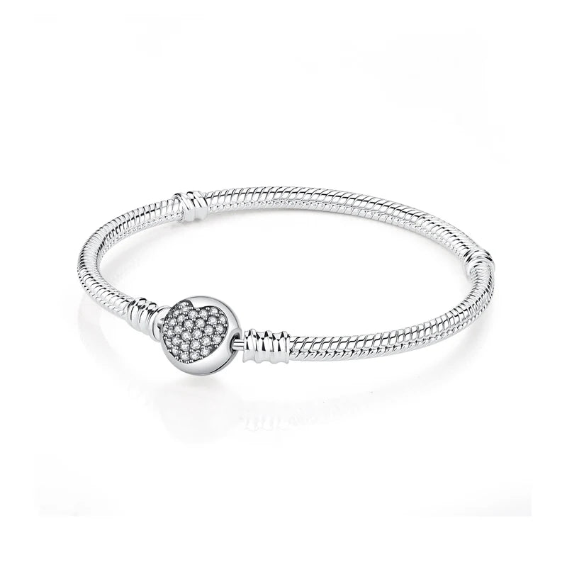 “Elegant Heart Collection” Sterling Silver Bracelets