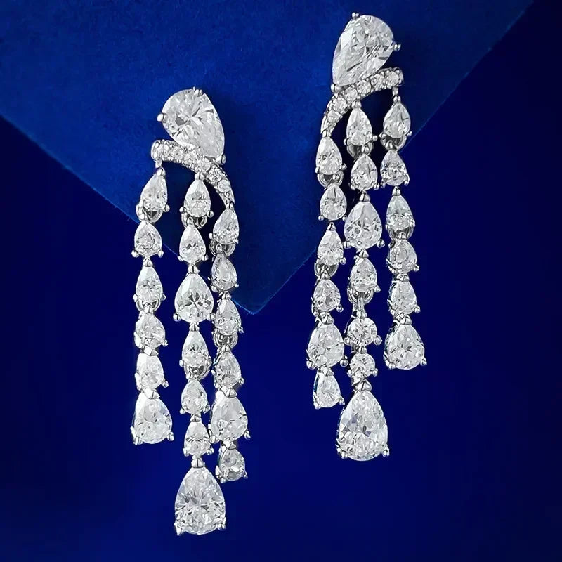 Luminous Grace Moissanite Earrings