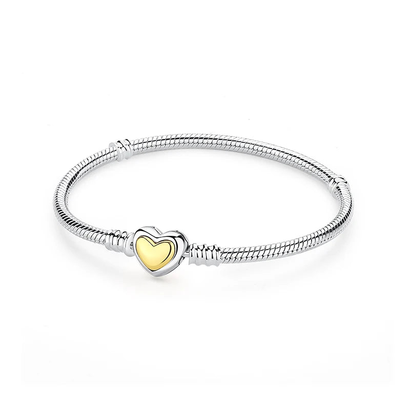 “Elegant Heart Collection” Sterling Silver Bracelets
