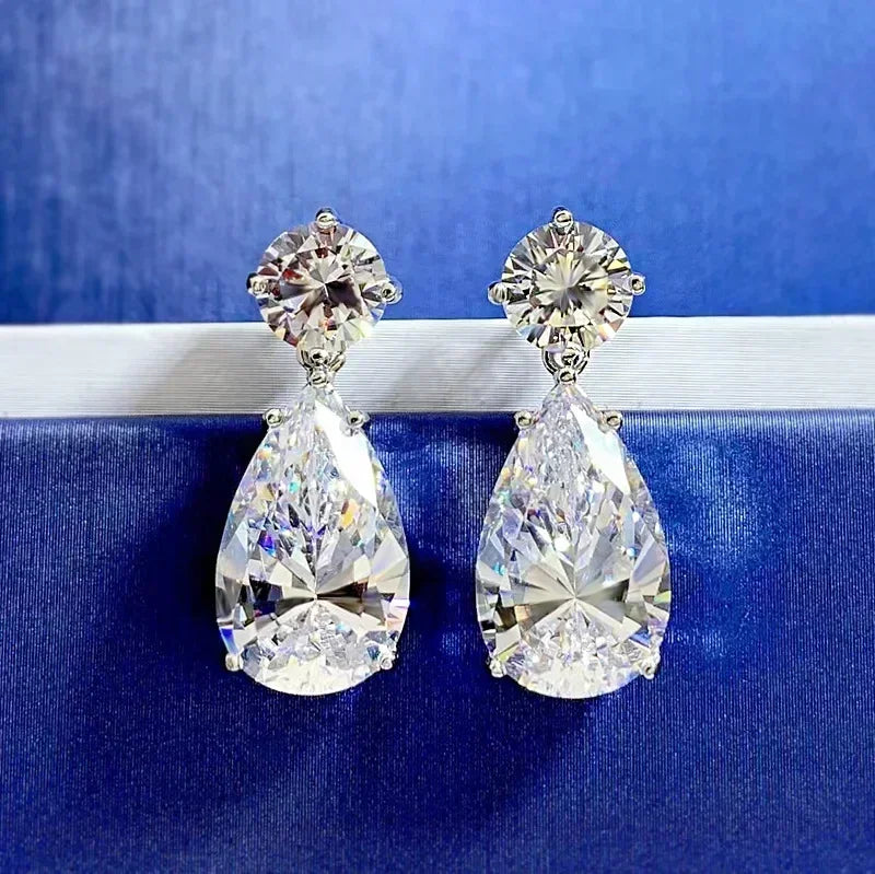 Luminous Grace Moissanite Earrings