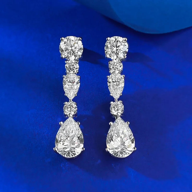 Luminous Grace Moissanite Earrings