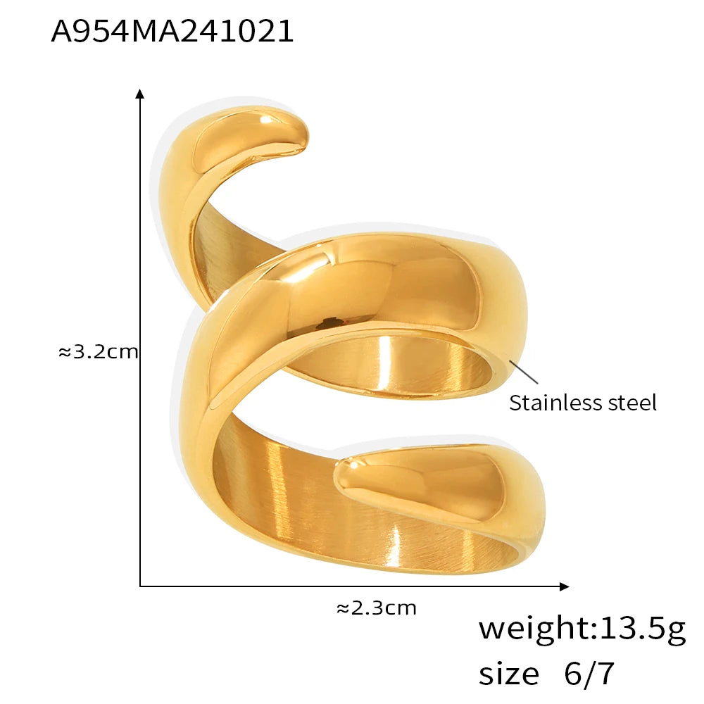 Golden Spiral Ring