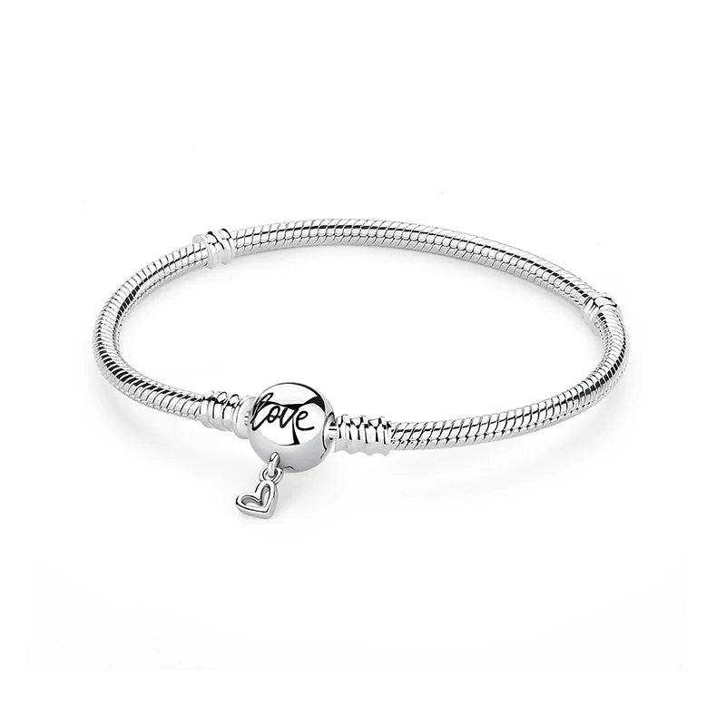 “Elegant Heart Collection” Sterling Silver Bracelets